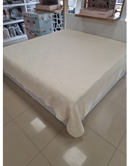ETEHOMETEX HAVUZLU PİKE ÇİFT KİŞİLİK 220X240CM KREM 8696474231654